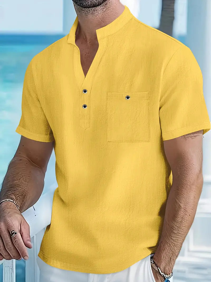 Elegant Short-Sleeve Shirt