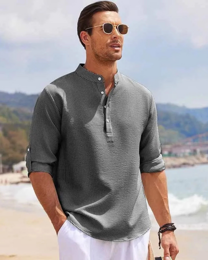 Long-Sleeve Polo Shirt