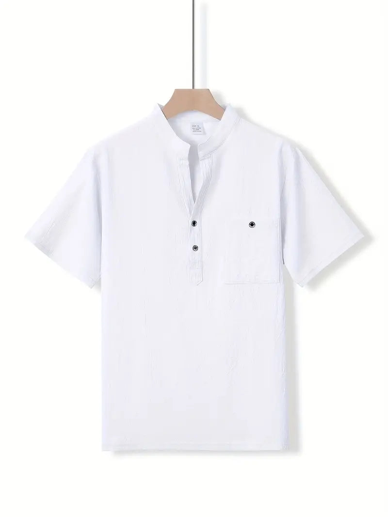 Elegant Short-Sleeve Shirt