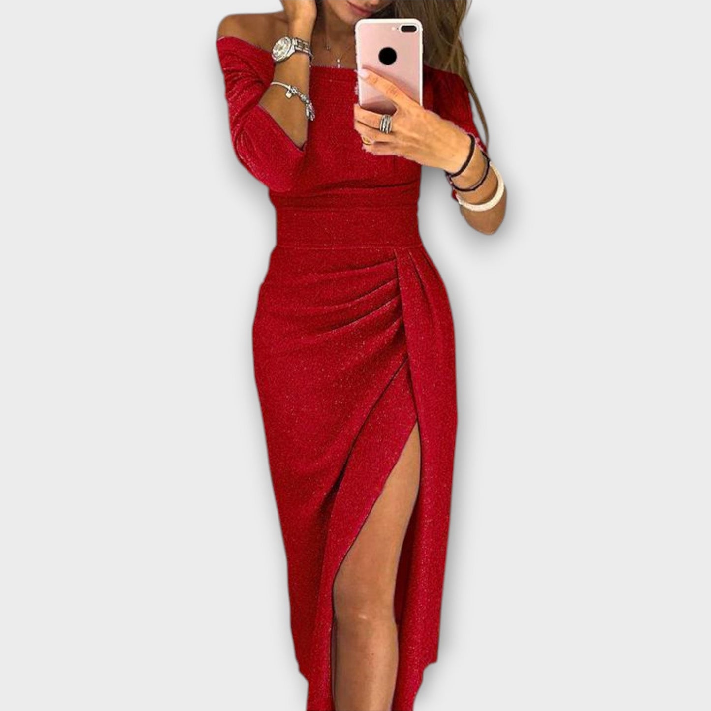 Elegant Off-Shoulder Dress