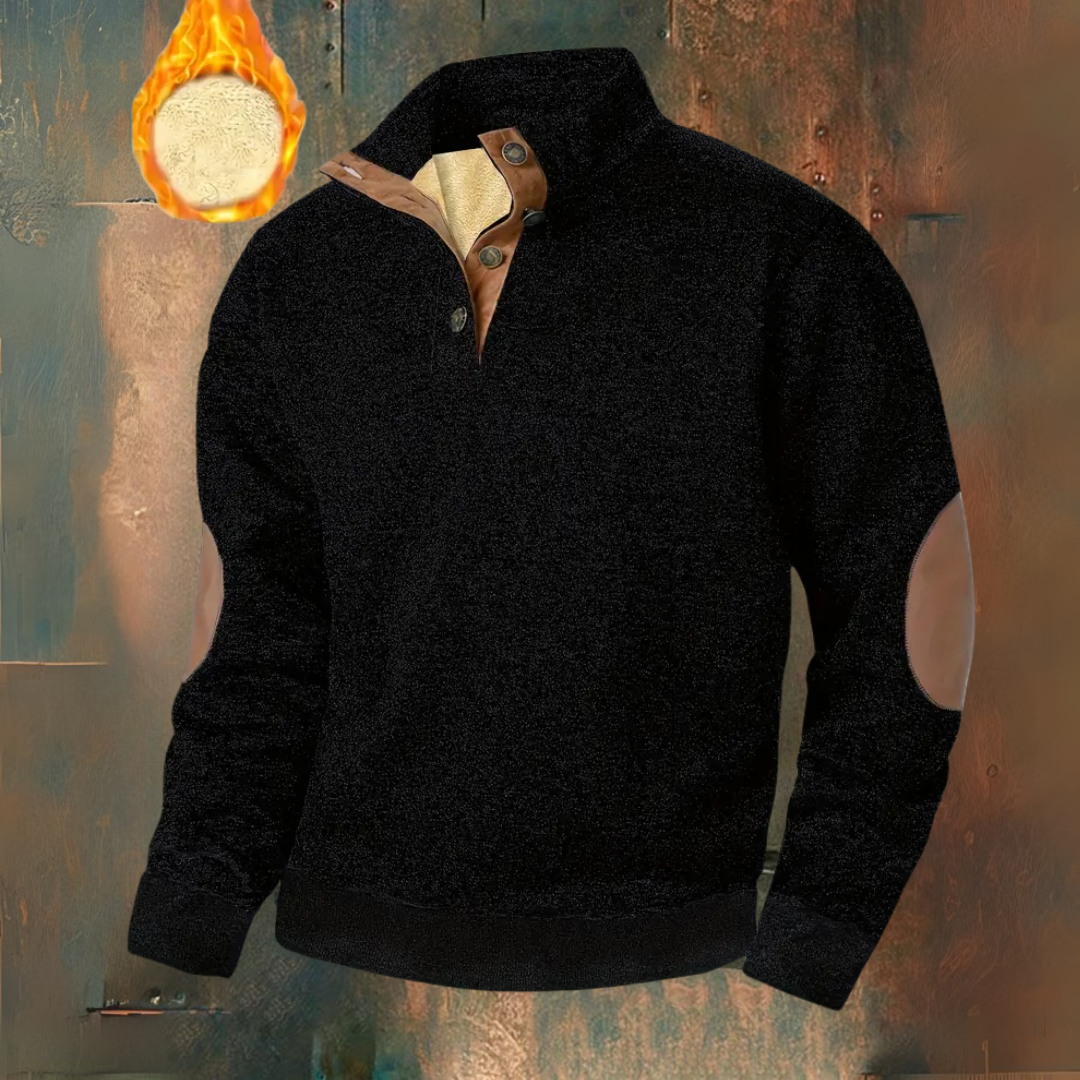 Luxe Regina™ l Warm Fleece Pullover with Button Closure