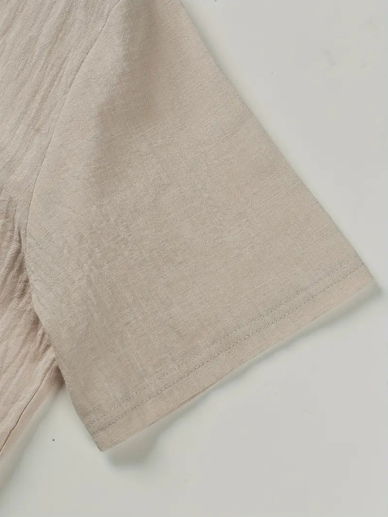 Elegant Short-Sleeve Shirt