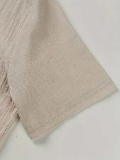 Elegant Short-Sleeve Shirt