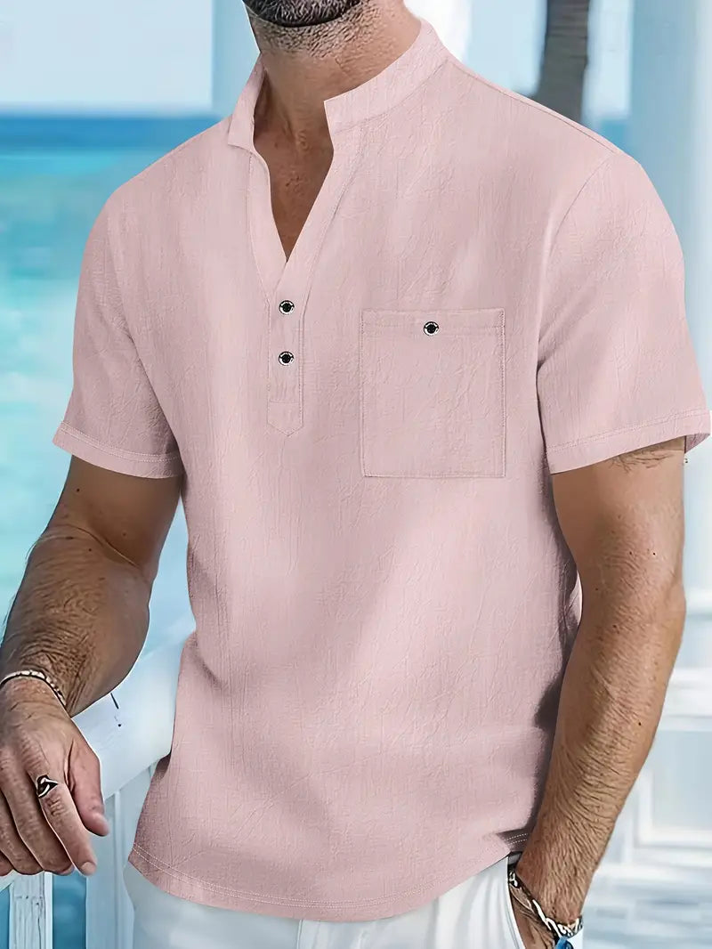 Elegant Short-Sleeve Shirt