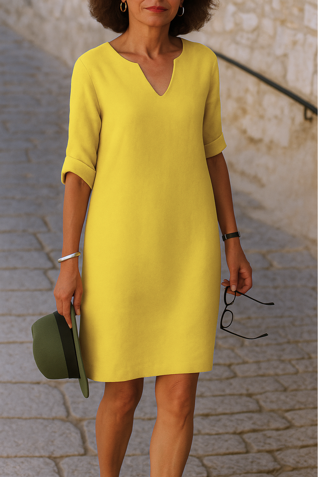 Luxe Regina™ | Elegant V-Neck Dress