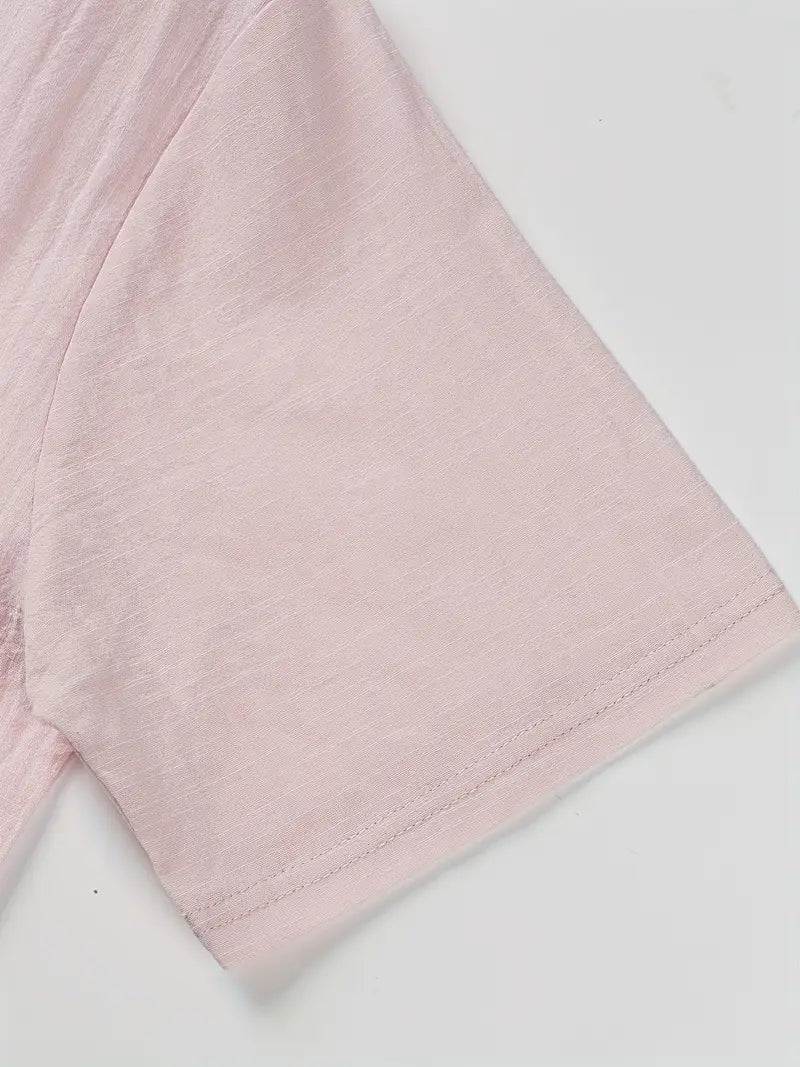 Elegant Short-Sleeve Shirt