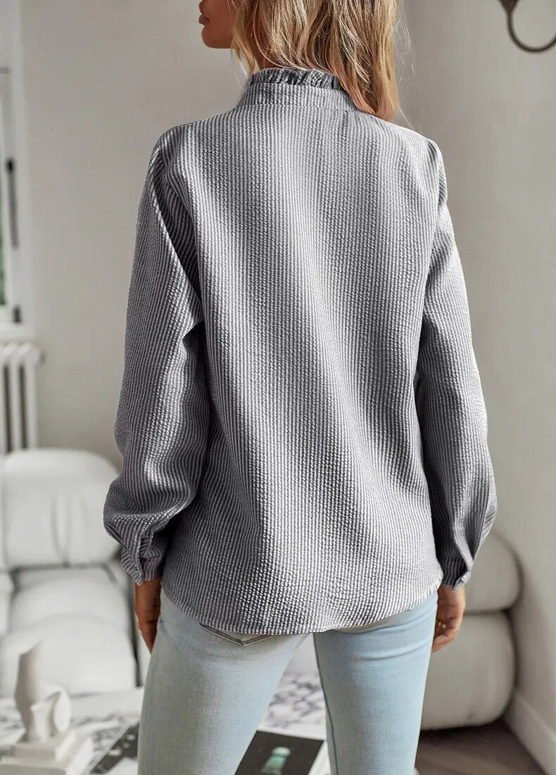 Comfortable Long Sleeve Blouse