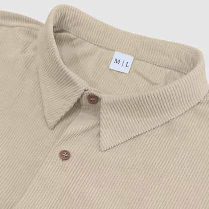 Elegant Corduroy Men's Shirt