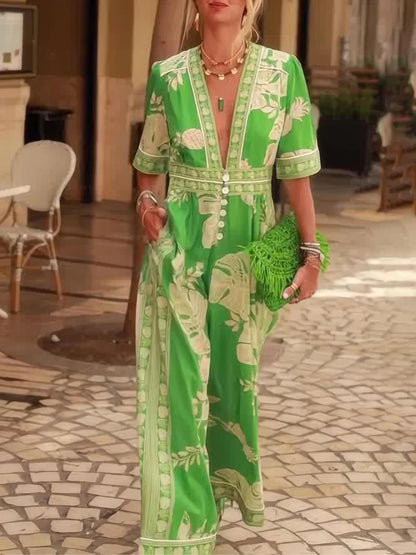 Elegant Floral Jumpsuit