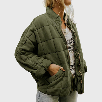 Oversized Quilted Jacket for Women