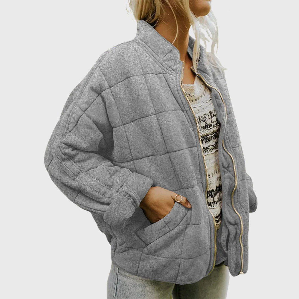 Oversized Quilted Jacket for Women