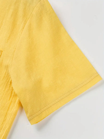 Elegant Short-Sleeve Shirt