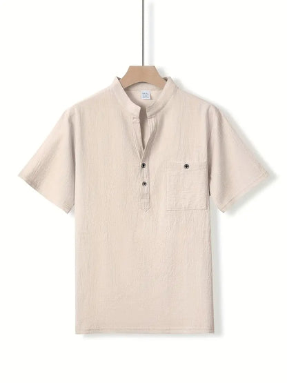 Elegant Short-Sleeve Shirt
