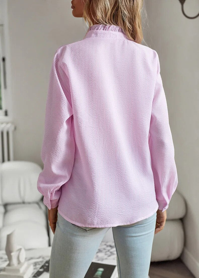Comfortable Long Sleeve Blouse