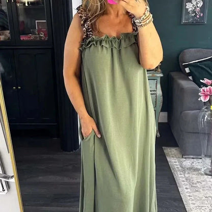 Casual long dress with pockets