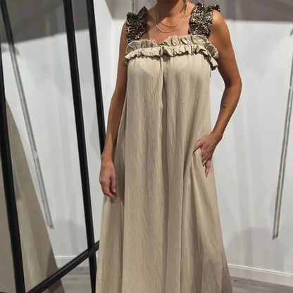 Casual long dress with pockets