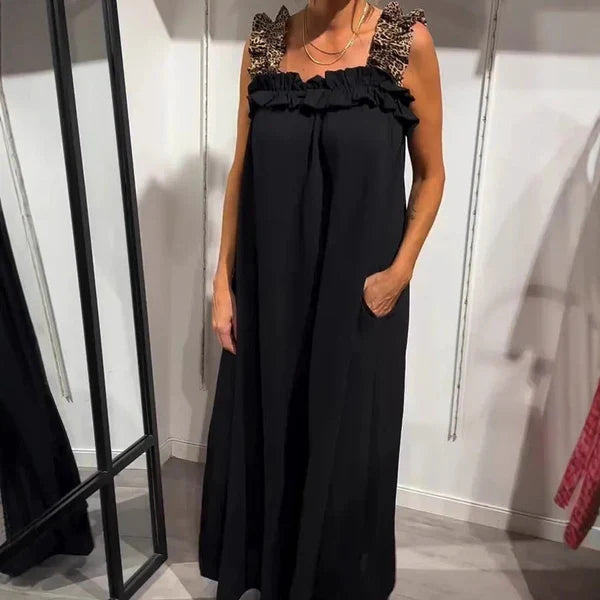 Casual long dress with pockets